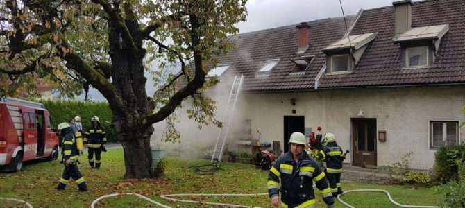 Küchenbrand in Stadelbach
