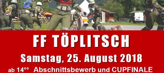 Einladung zum Abschnittsleistungsbewerb und Cupfinale 2018