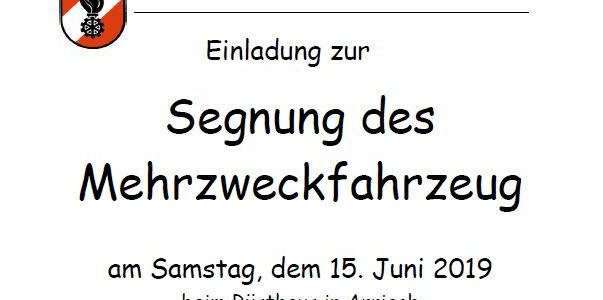 Fahrzeugsegnung MZFA Arriach