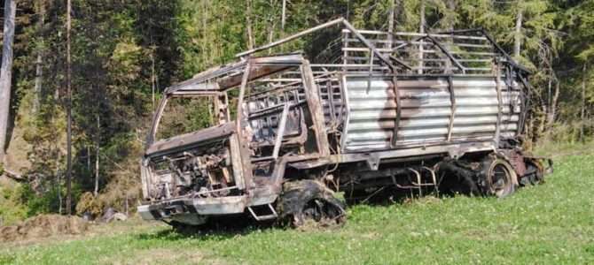 Brand landwirtschaftliches Gerät in Arriach
