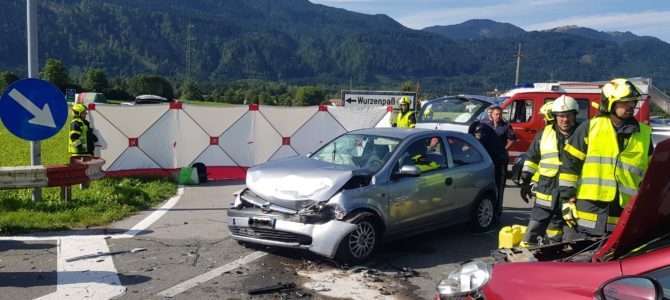 Verkehrsunfall auf der B83