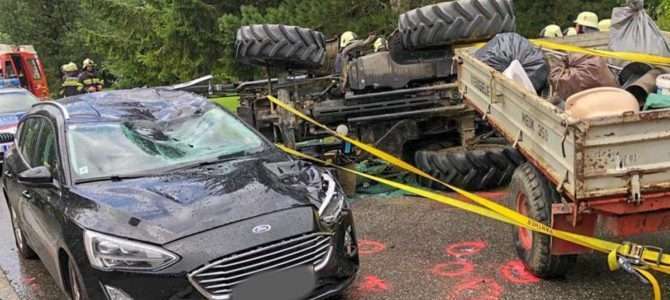 Verkehrsunfall mit Personenschaden in Arriach
