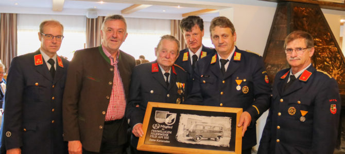 80 Jahre Mitglied der Freiwilligen Feuerwehr Feld am See