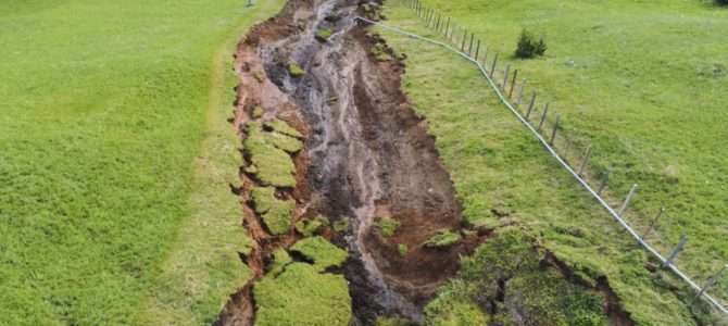 Weitere Hangrutschung in Feld am See