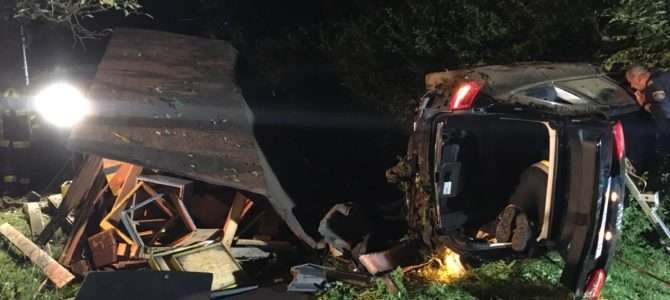 Verkehrsunfall auf der B83, Höhe Riegersdorf