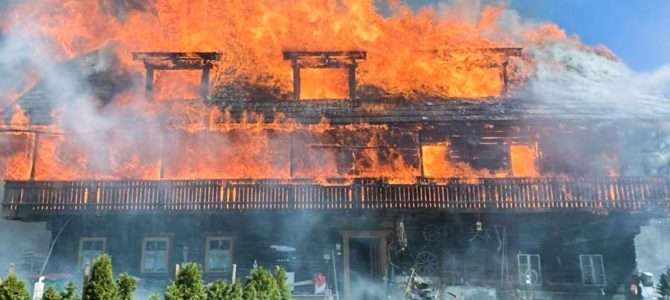 Bauernhaus in Arriach abgebrannt