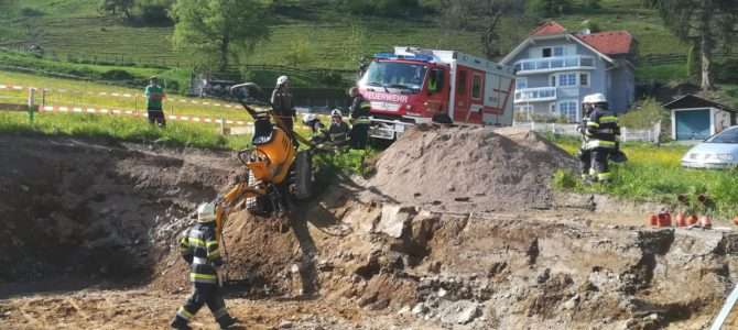 Baggerunfall bei Grabungsarbeiten in Laastadt