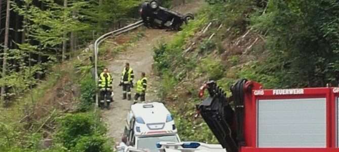 Verkehrsunfall auf der B109 Wurzenpass Straße