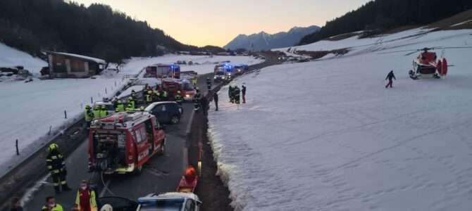 Verkehrsunfall auf der L27a zwischen Dreulach und Achomitz