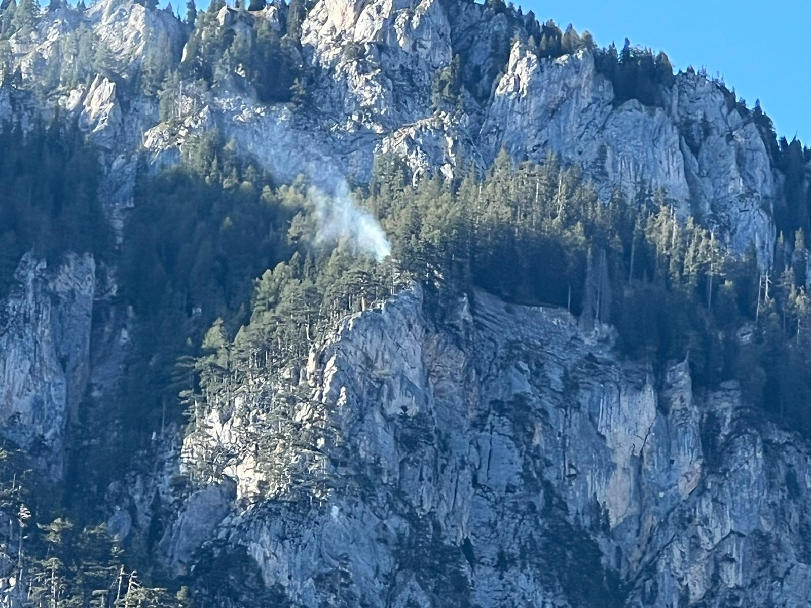 Waldbrand am Dobratsch