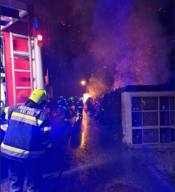 Brandeinsatz in Velden