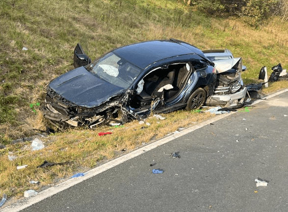 Schwerer Verkehrsunfall auf der B111