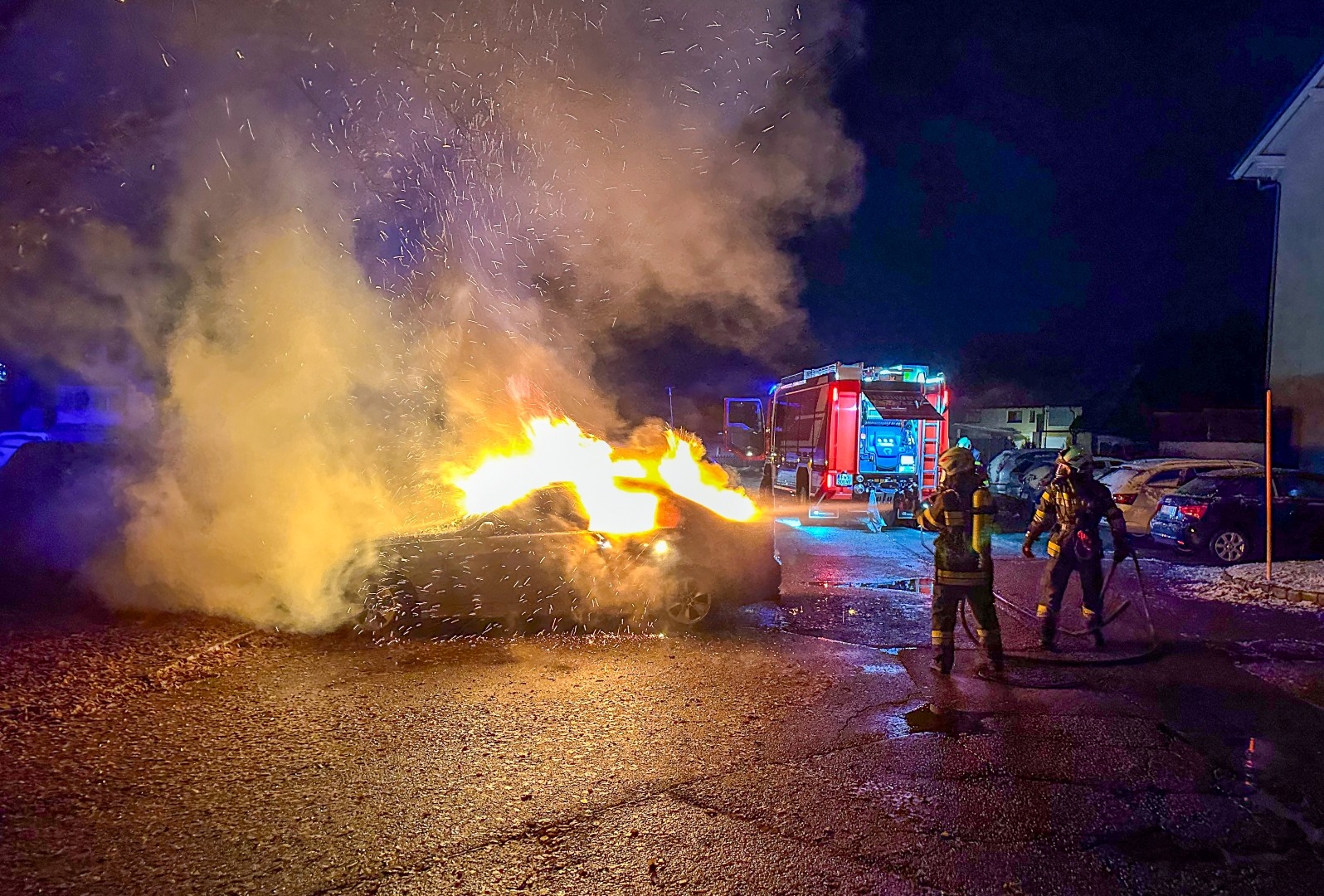 PKW-Brand in Fürnitz