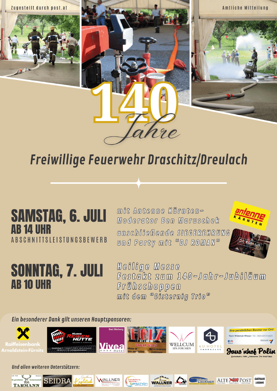 140-Jahr-Feier mit  Abschnittsleistungsbewerb