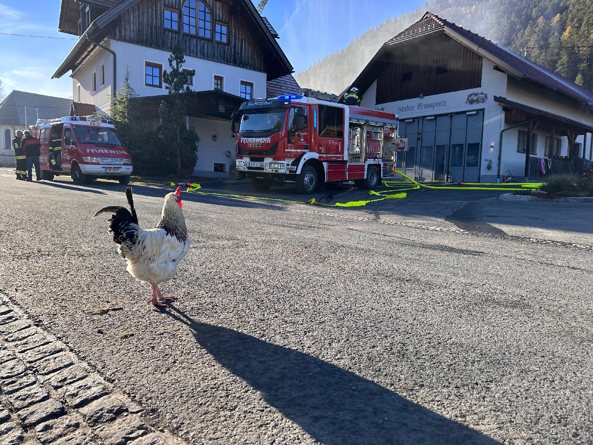 Gemeindeübung der Feuerwehren Paternion und Stockenboi in Kreuzen