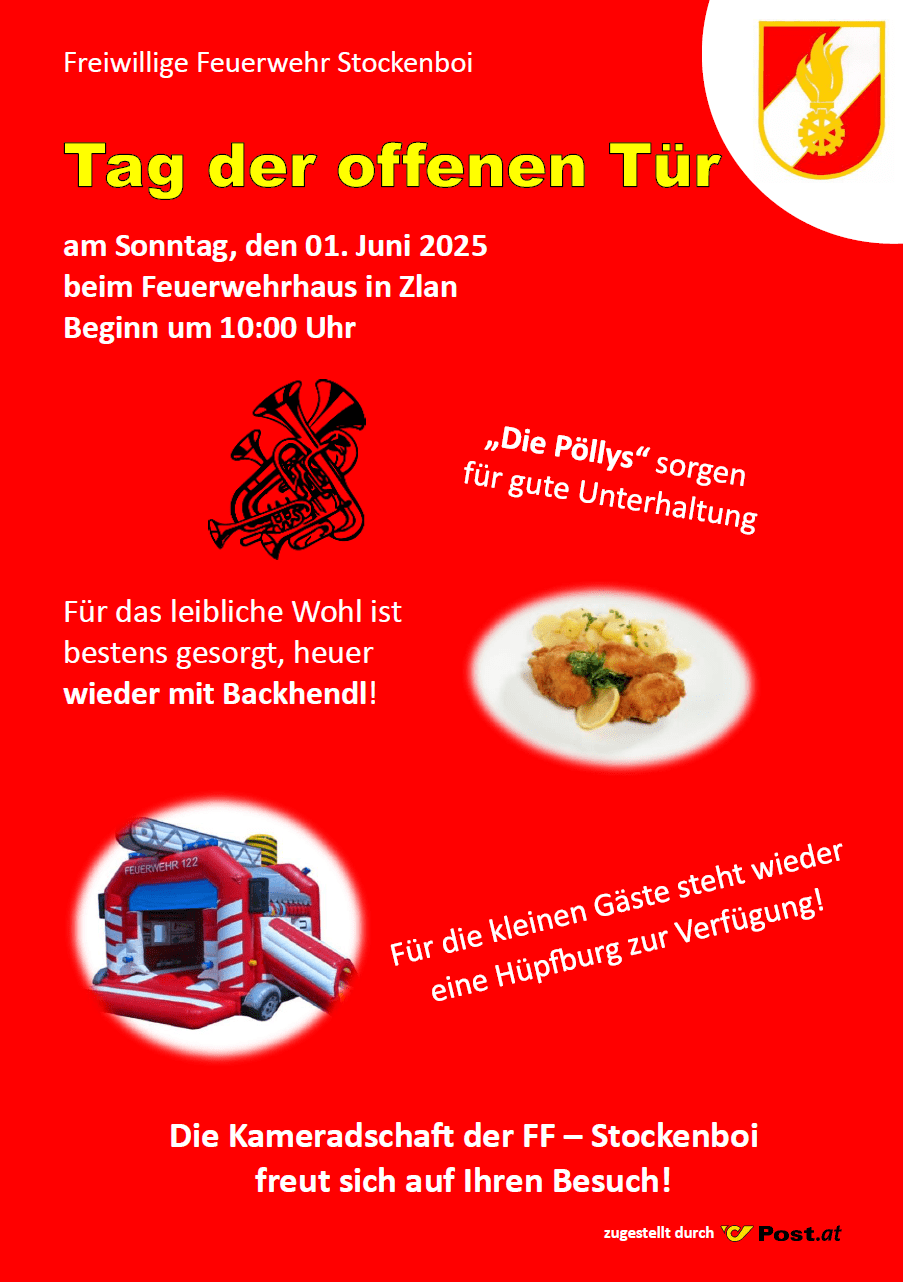 Tag der offenen Tür – FF-Stockenboi ab 10 Uhr