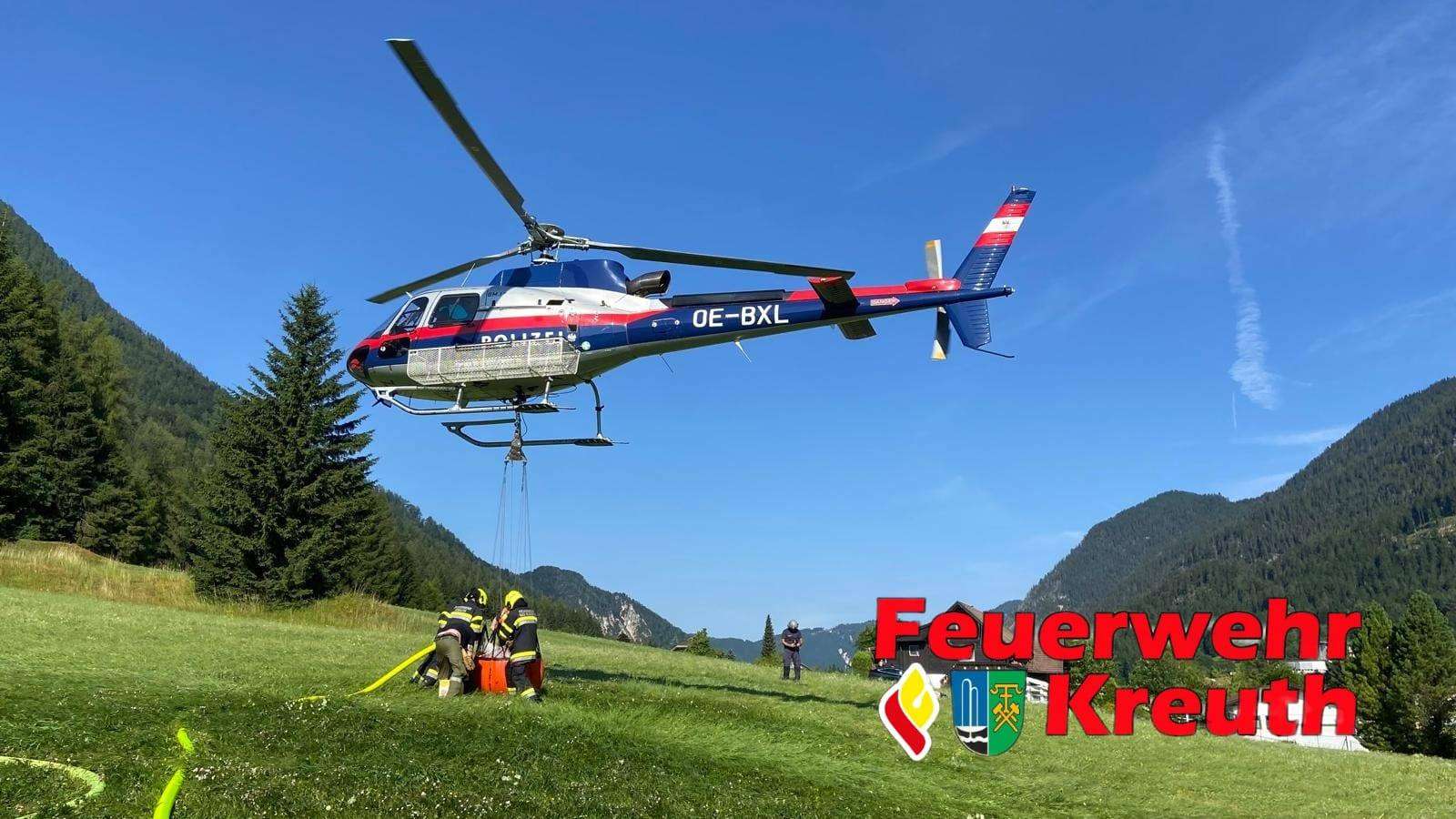 Waldbrand Dobratsch nähe 11er Nock