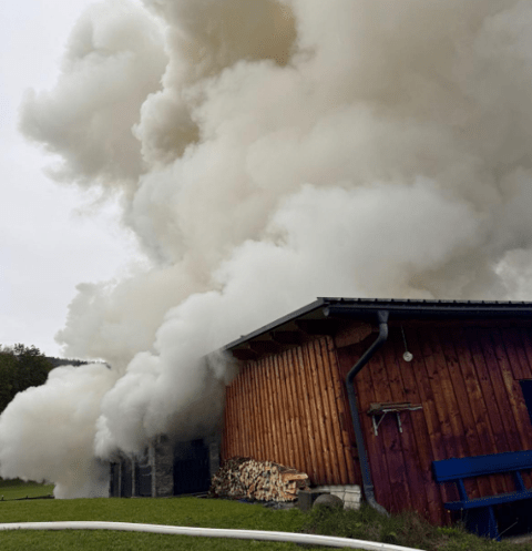 Scheunenbrand in Köstenberg Scheunenbrand in Köstenberg