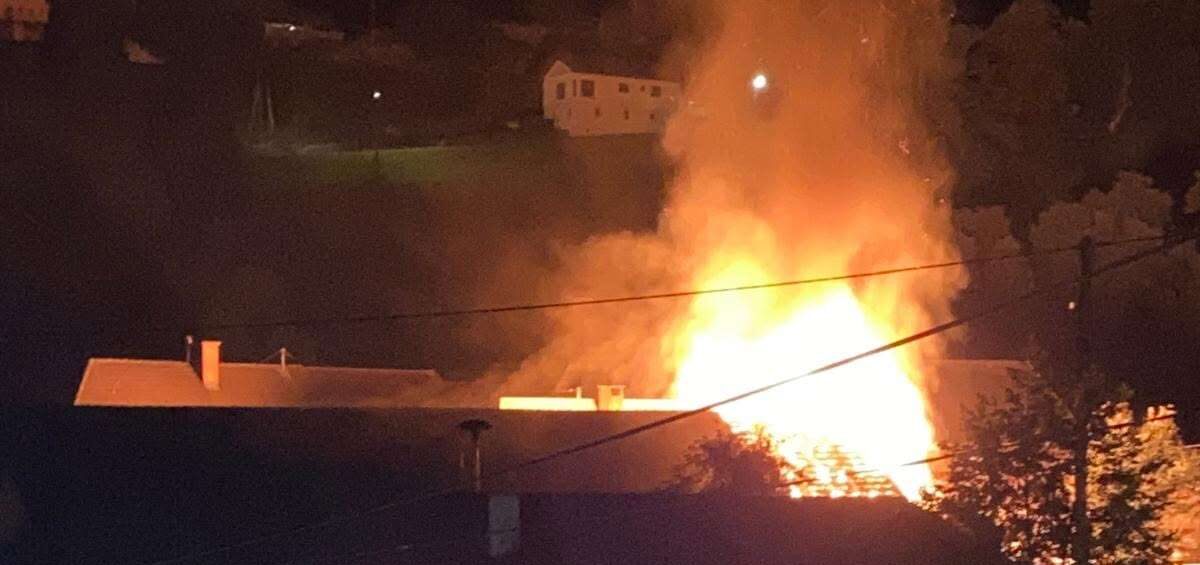 B5 Wirtschaftsgebäudebrand Draschitz