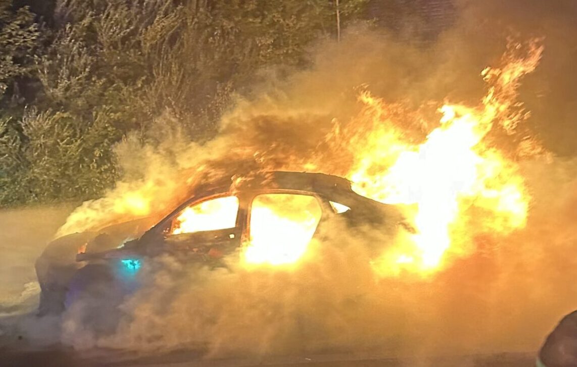 Fahrzeugbrand auf A11 Karawankenautobahn