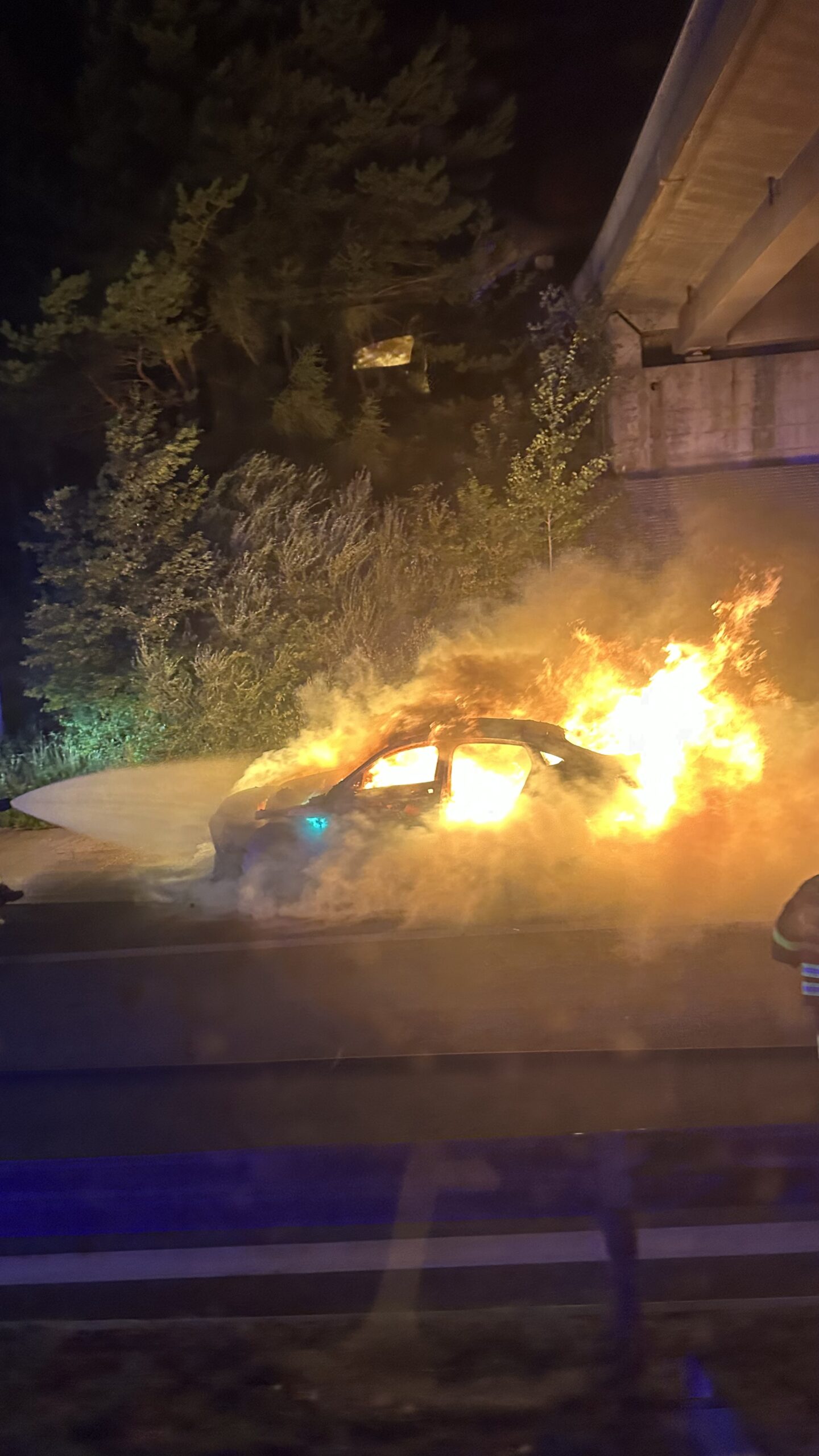 Fahrzeugbrand auf A11 Karawankenautobahn