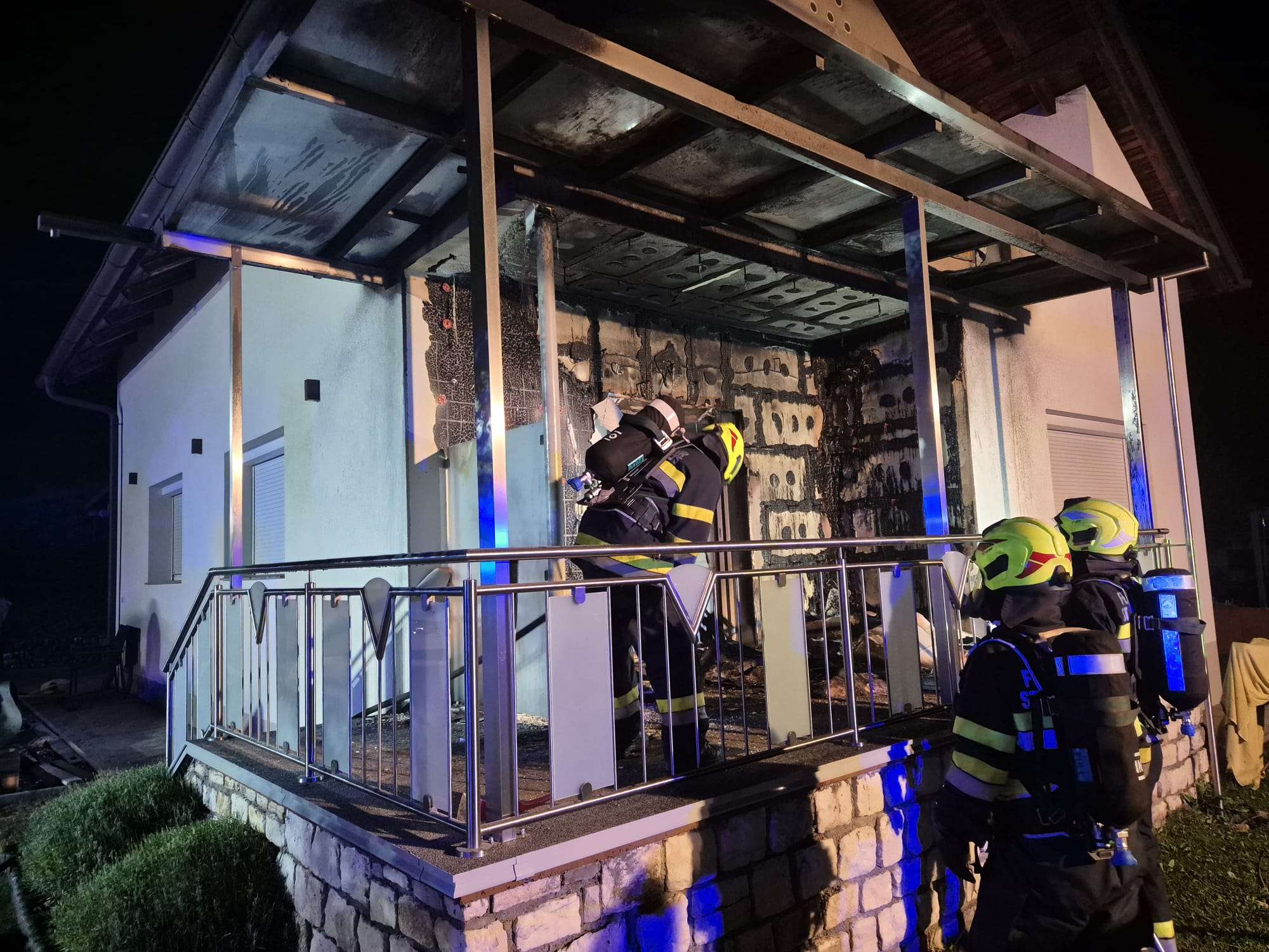 Fassadenbrand in St. Jakob