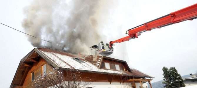 Wohnhausbrand in Velden
