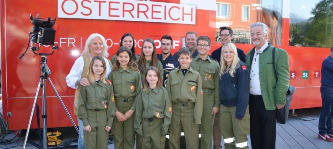 Feuerwehrjugend besuchte „Guten Morgen Österreich“