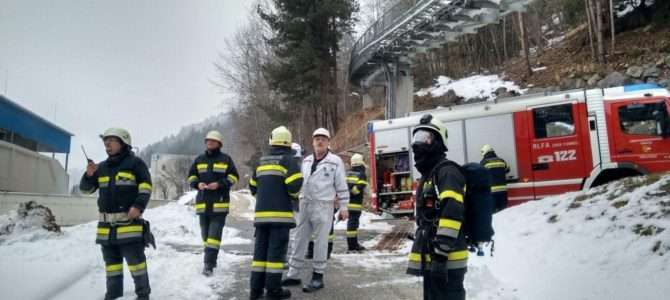 Brand im Kalkwerk in Gummern