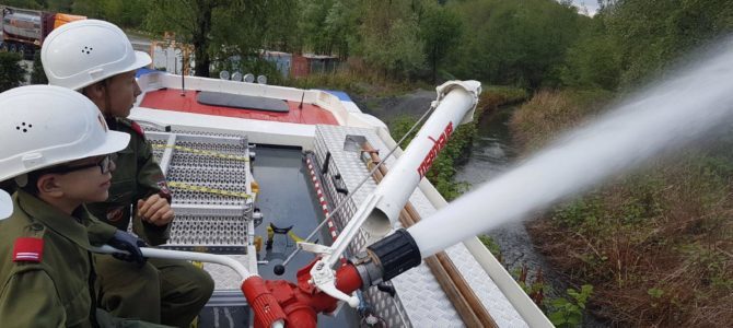 Feuerwehrjugendausbildung – Wasserbezug offenes Gewässer