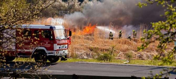 Größerer Wiesenbrand im Ortsteil Oberferlach