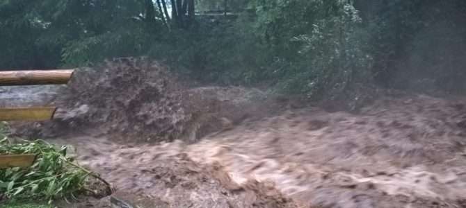 Überschwemmungseinsätze in der Gemeinde Weißenstein