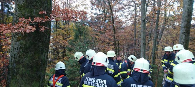 Menschenrettung und Absturzsicherung beim Übungstag im Abschnitt Wörthersee-West
